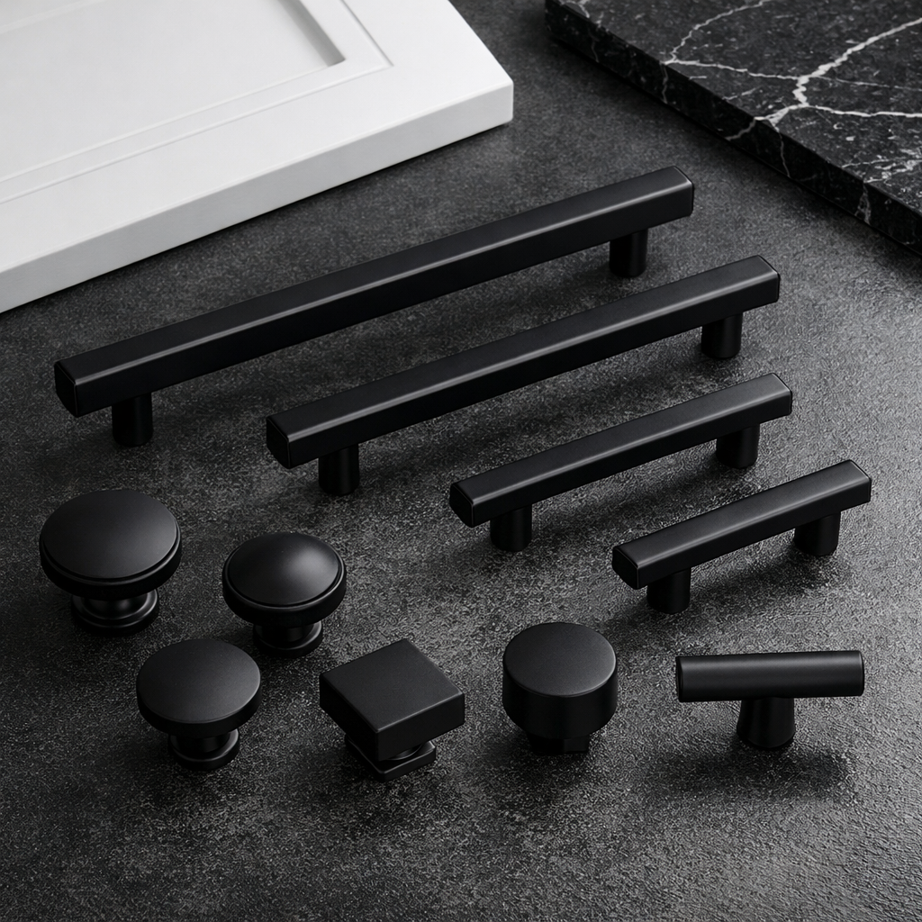 Black cabinet hardware