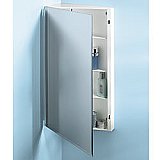 Jensen 735P34WHGX Pillar Narrow Body Frameless Medicine Cabinet