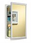 NuTone 625N244WHCX 16" x 26" Reversible Hinge Single Door Recessed Medicine Cabinet with Framed Mirror from the Hampton Collection